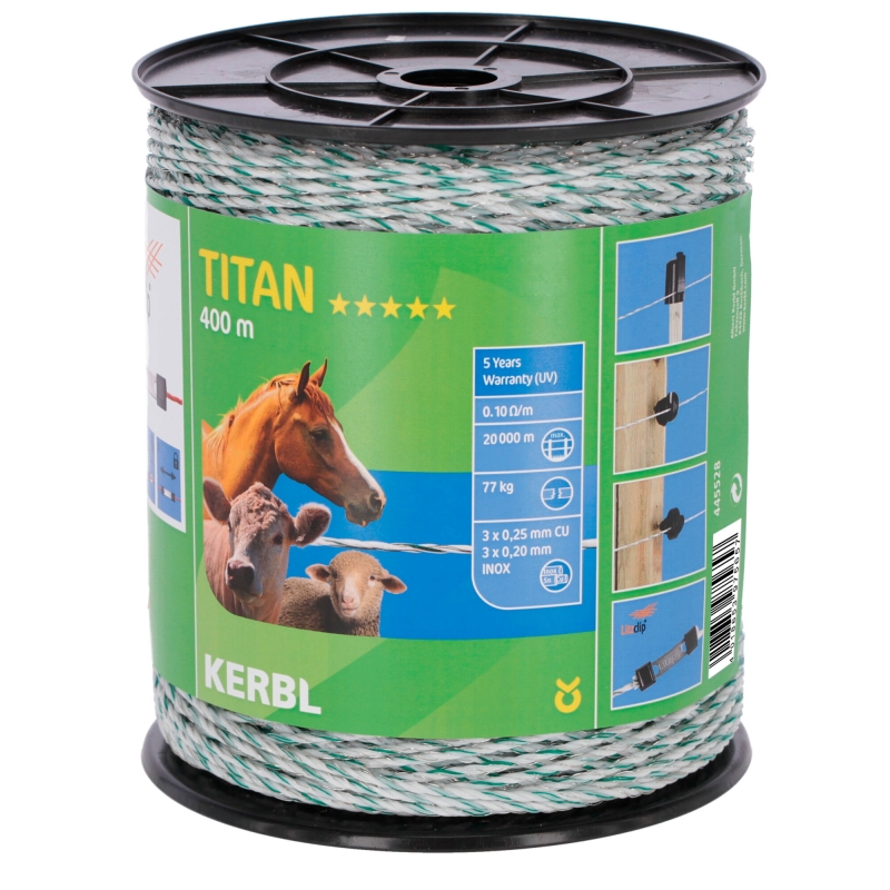 Titan Line cordon blanc 6 fils 0.25mm bobine 400m - 445528