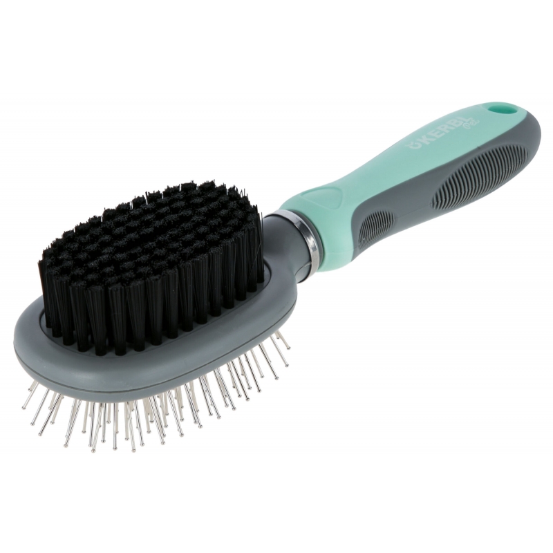 Brosse double flexible chien 21x6 cm - 80051