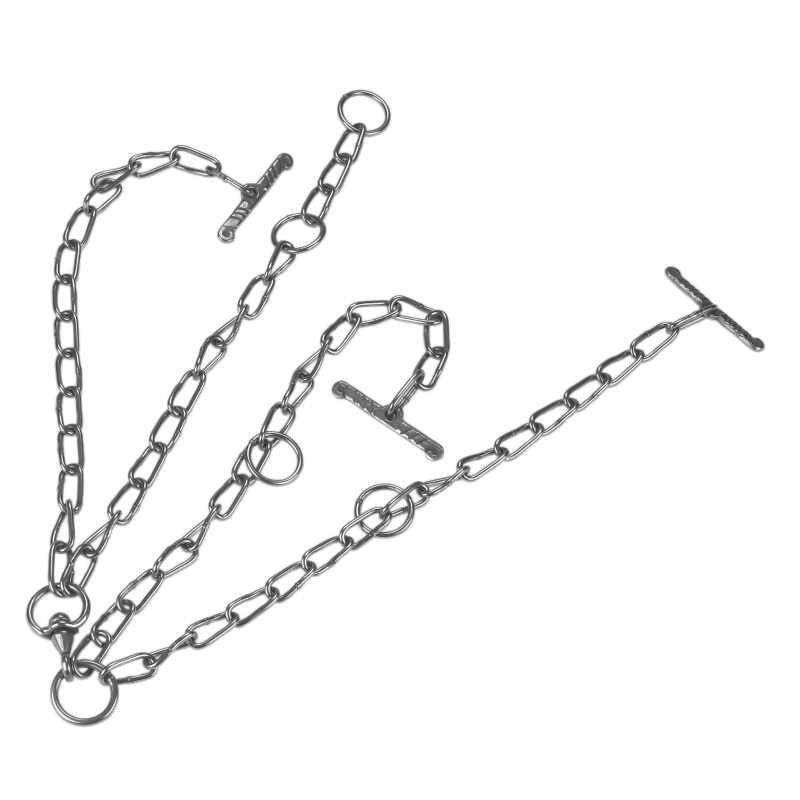 Cha&icirc;ne &agrave; vache zinc double 6 mm - 12101