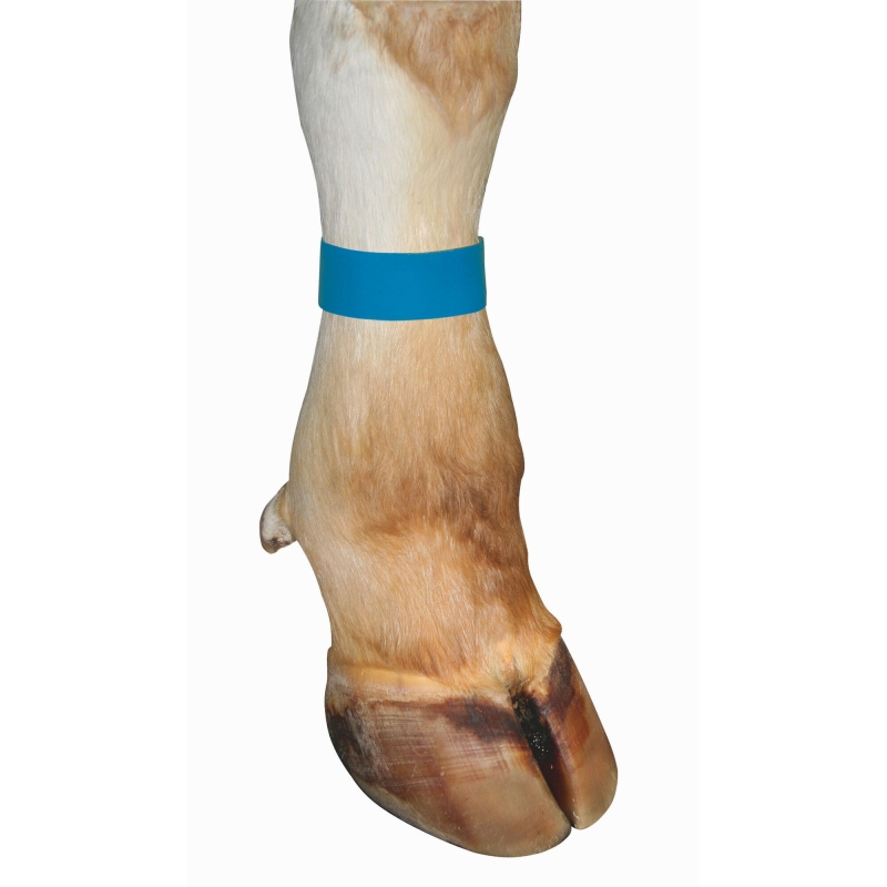 Bracelet velcro fluo bleu  36cm par 10 - 20893