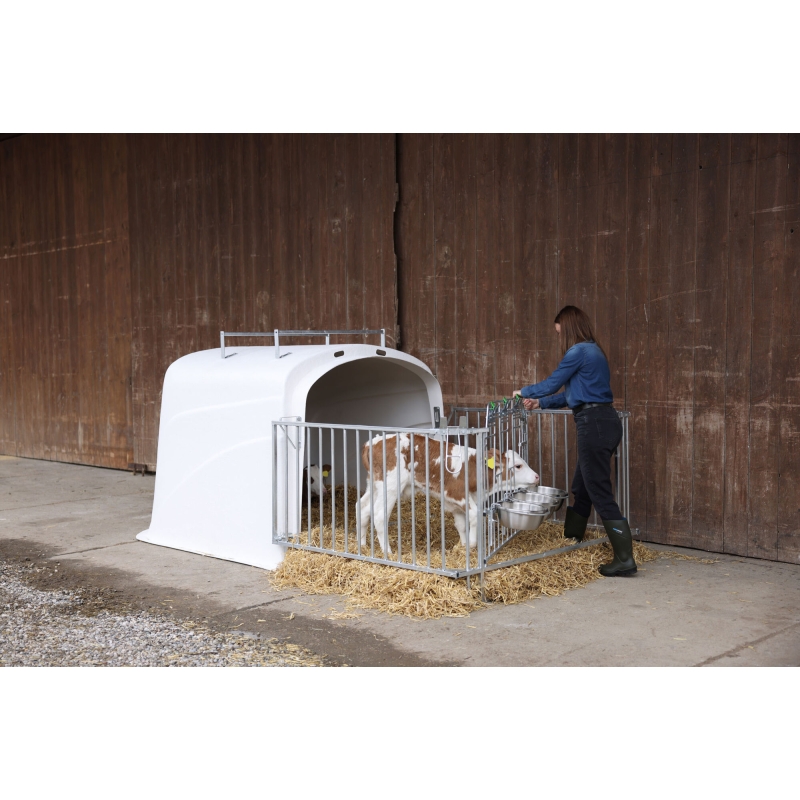 14618 - CalfHouse Premium DUO avec enclos - KERBL - Agrodieren.be - 14618