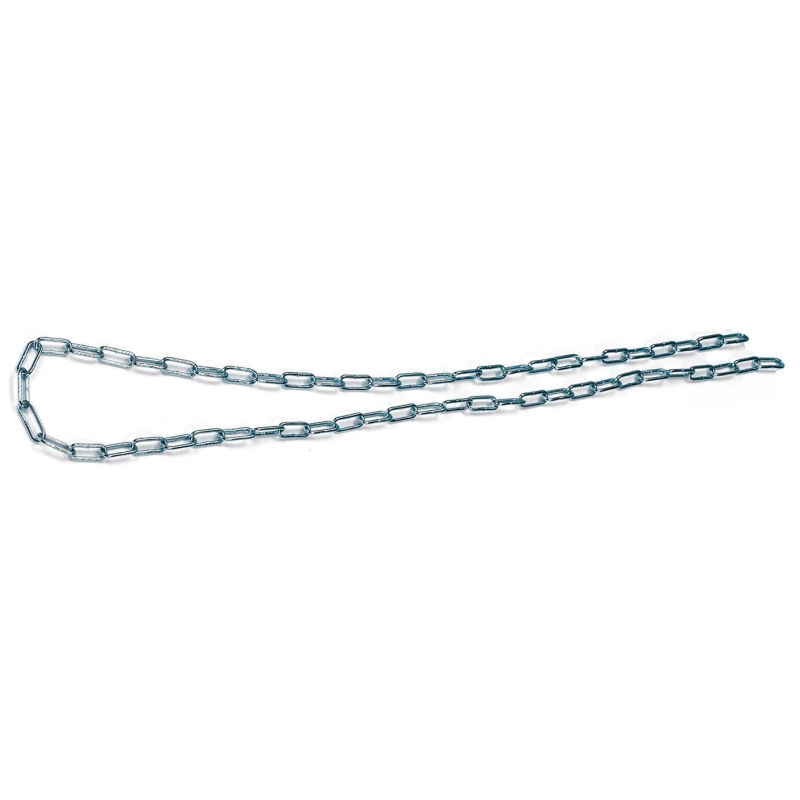 Cha&icirc;ne plate zingu&eacute;e 1m&egrave;tre  &oslash;3mm avec maillon droit - 12146