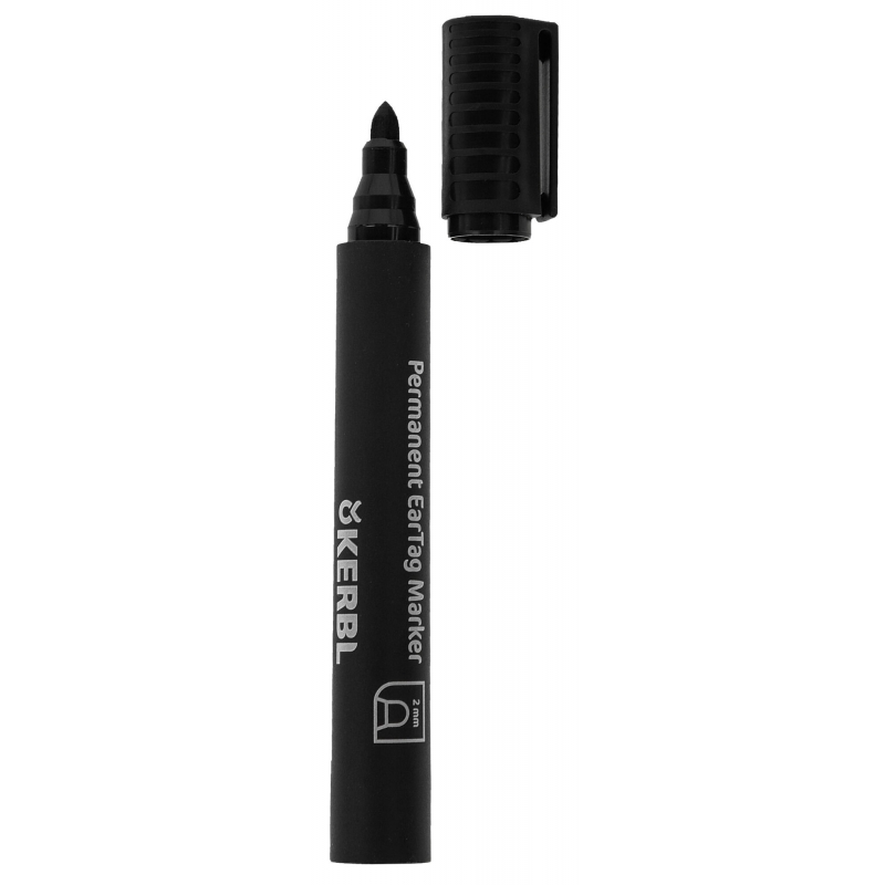 20144-1 - Crayon de marquage, noir pointe &eacute;paiss. 2mm, 1pc/lot - KERBL - Agrodieren.be - 20144-1