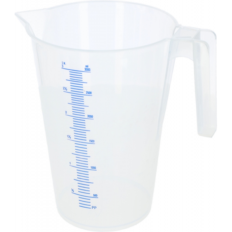 291197 - Measuring cup 3ltr, with scale plastic - KERBL - Agrodieren.be - 291197