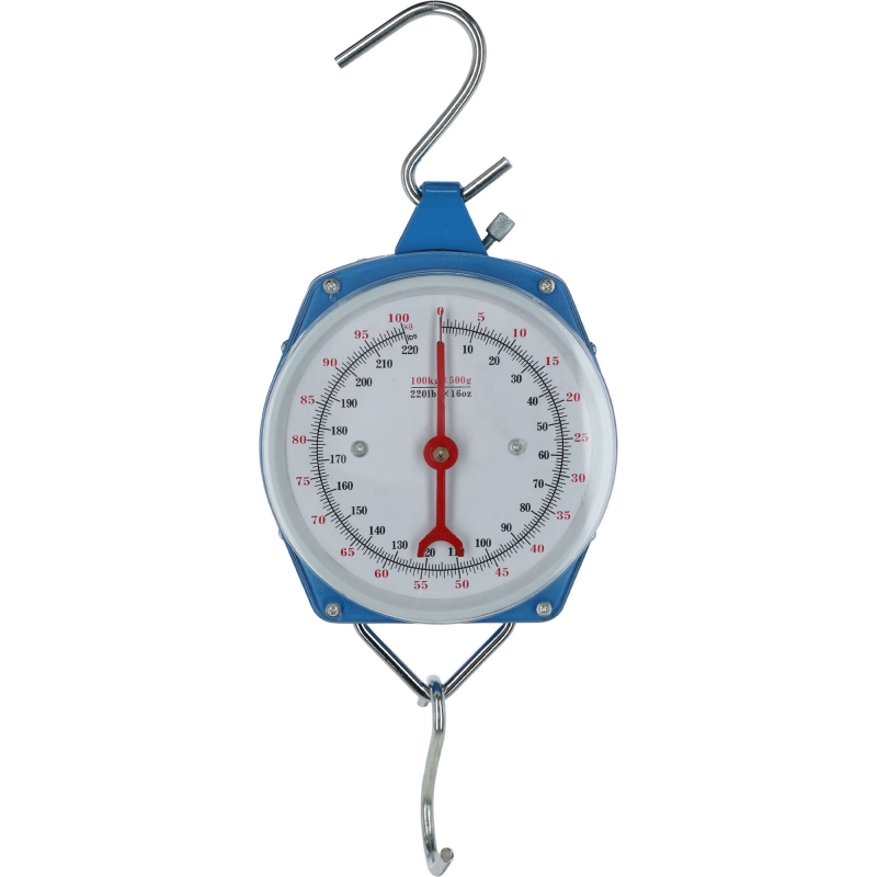 291413 - Wijzersnelweegschaal 100 kg kleur blauw - KERBL - Agrodieren.be - 291413