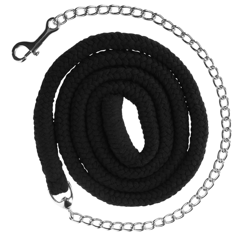 3226345 - Longe en coton avec cha&icirc;ne noir - KERBL - Agrodieren.be - 3226345