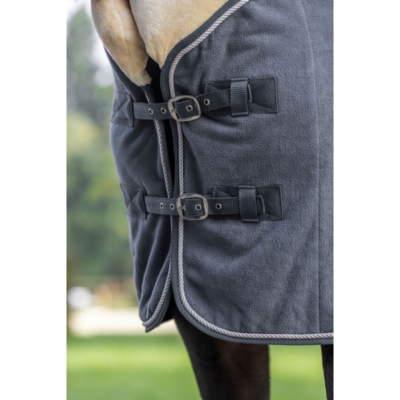 3228222 - Couv. polaire RugBe Royal graphite, 125&nbsp;cm - KERBL - Agrodieren.be - 3228222