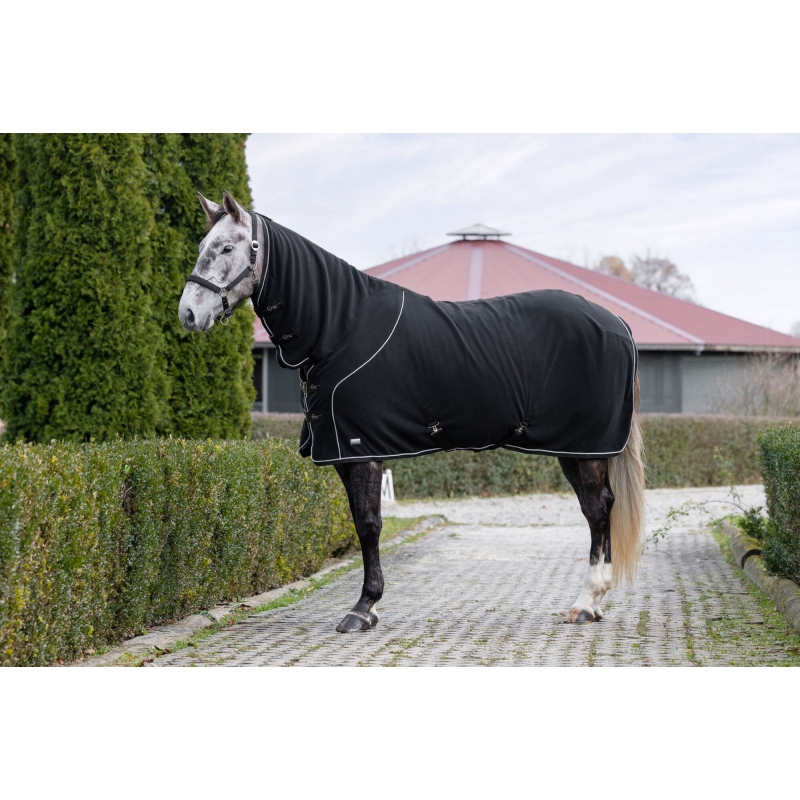 3228252 - Couv. polaire Cova-Tex, noire avec high neck, 125&nbsp;cm - KERBL - Agrodieren.be - 3228252
