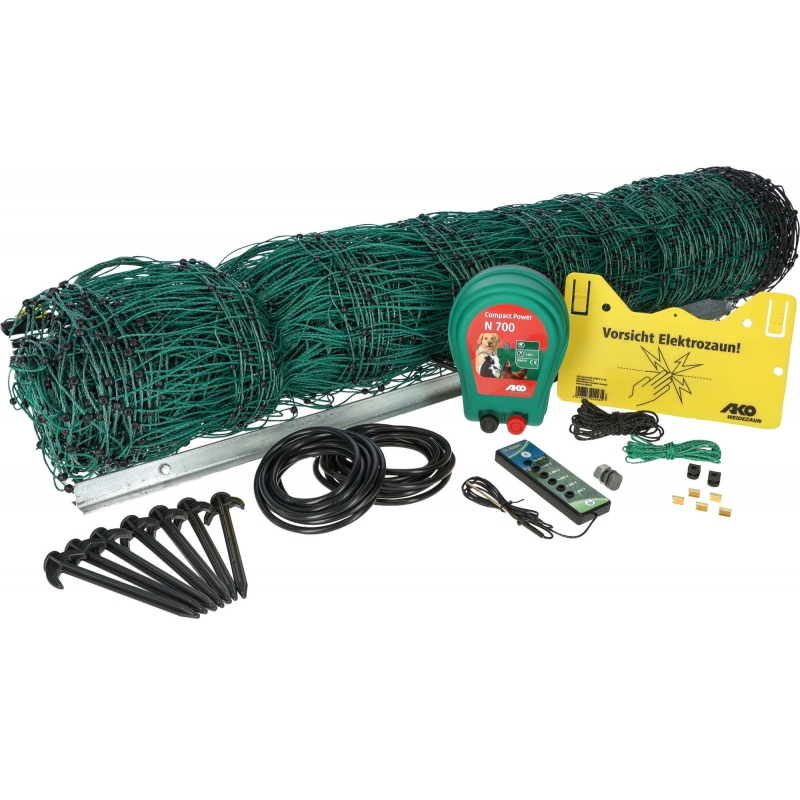 441155 - Kit filet volaille 50 m, vert av &eacute;lec. 230&nbsp;V + access. - KERBL - Agrodieren.be - 441155