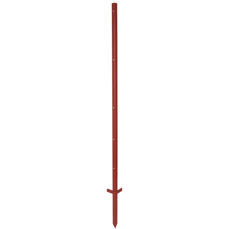 444215 - Piquet d'angle acier rouge, 150cm, 5T, double b&ecirc;che - KERBL - Agrodieren.be - 444215