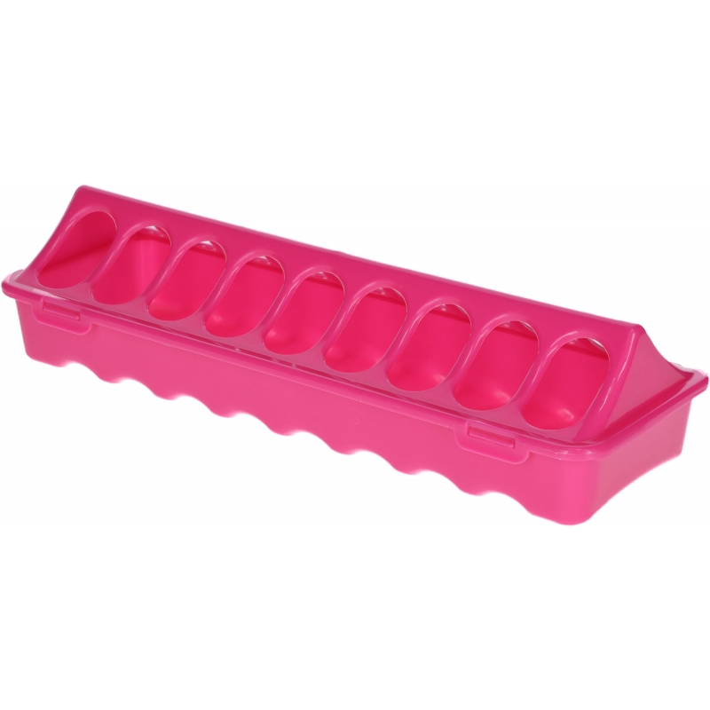 71335 - Mangeoire plast. pr poussins rose, 9,5x30&nbsp;cm - KERBL - Agrodieren.be - 71335