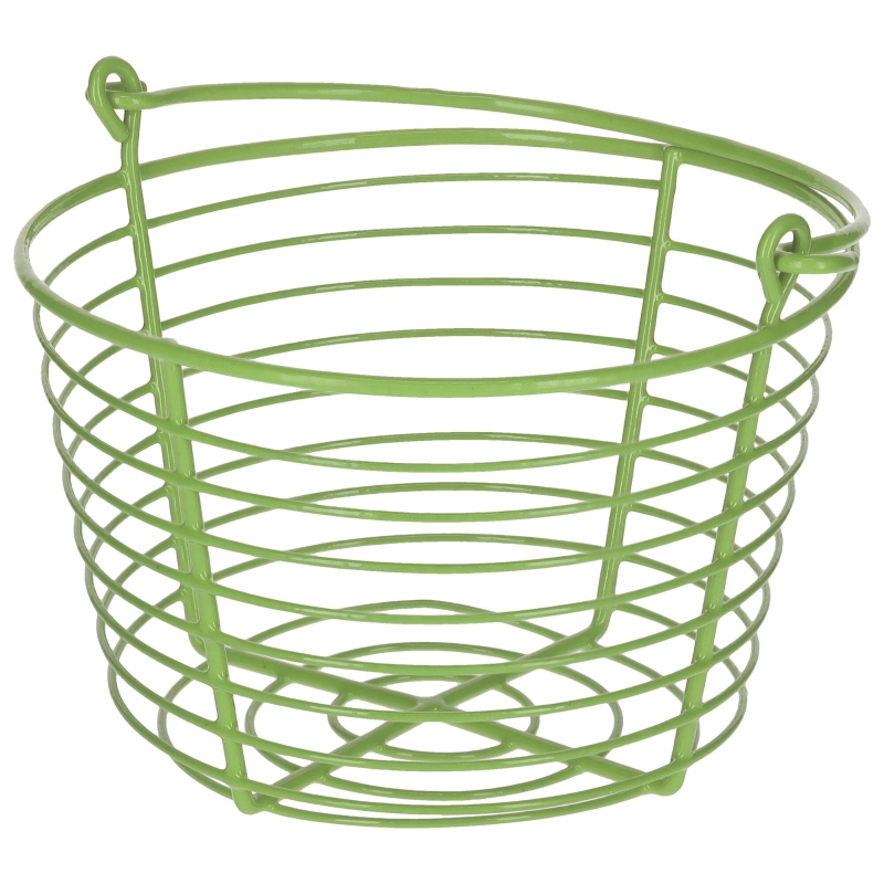 73162 - Panier &agrave; &oelig;ufs en m&eacute;tal vert, &Oslash; 21&nbsp;cm x 15,5&nbsp;cm - KERBL - Agrodieren.be - 73162