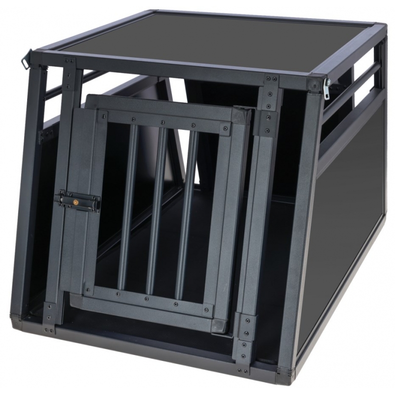 80046 - Cage de transp. Vacation, alu 77 x 55 x 50&nbsp;cm, graphite - KERBL - Agrodieren.be - 80046