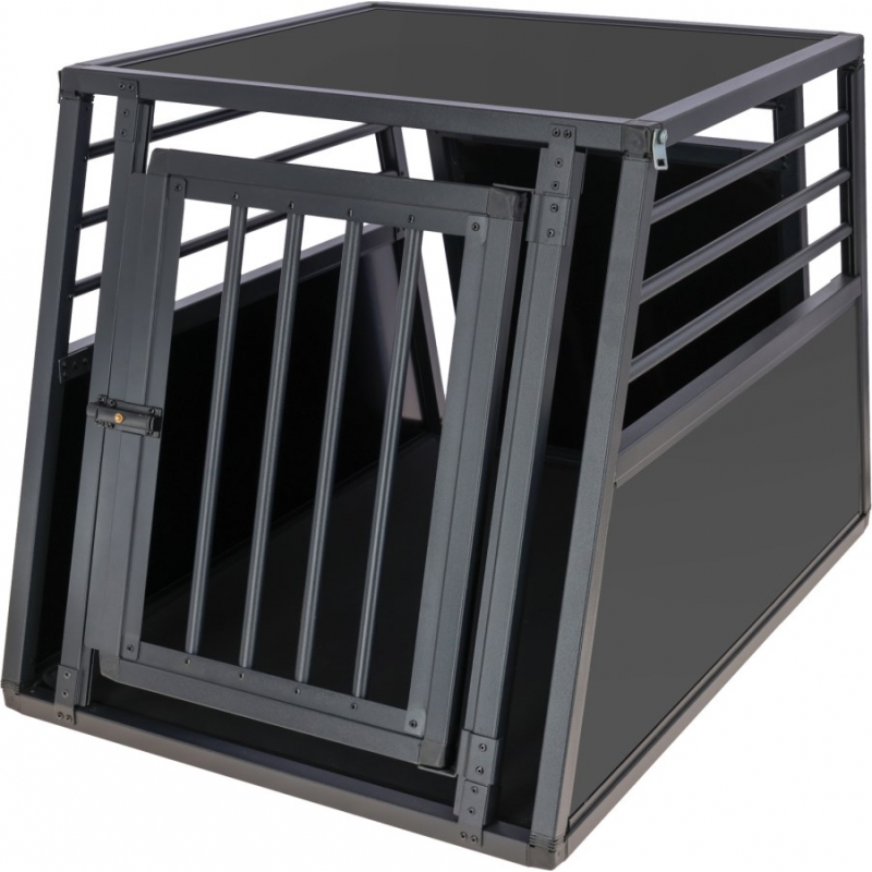 80047 - Cage de transp. Vacation, alu 92 x 65 x 65&nbsp;cm, graphite - KERBL - Agrodieren.be - 80047
