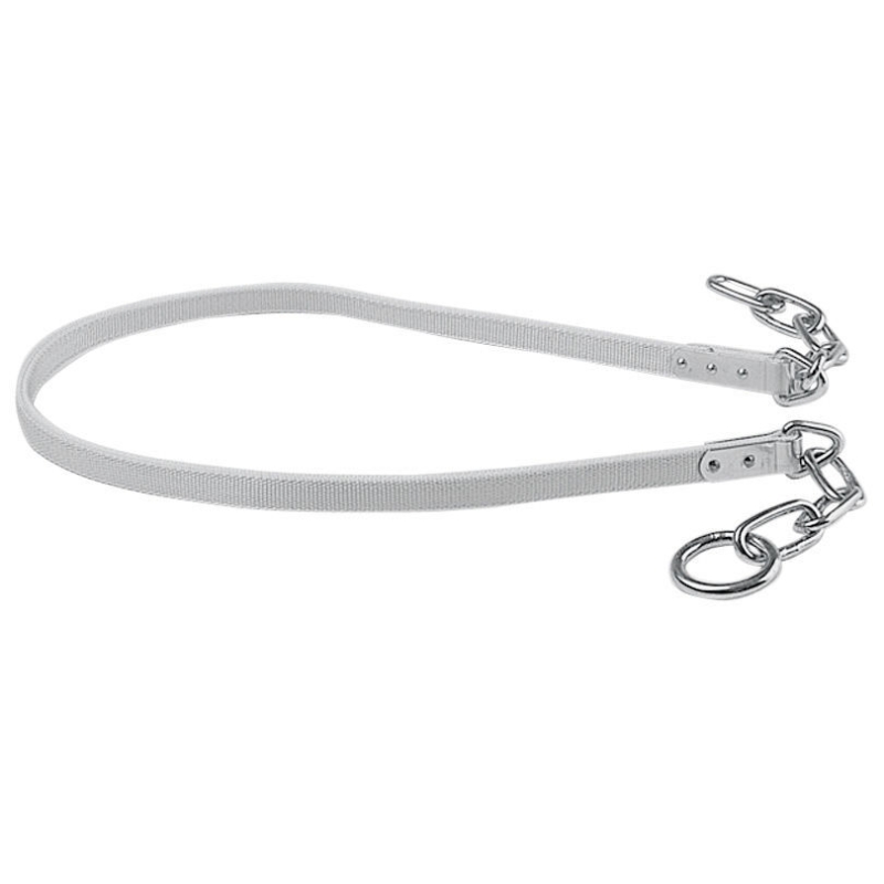 Runderaanlijning 190 cm, dubbel, met metalen kous - 1220