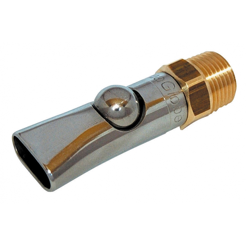 Kogelv. bijtnippel, varkens/ kalveren, 1/2", hogedr.,verp. - 223204
