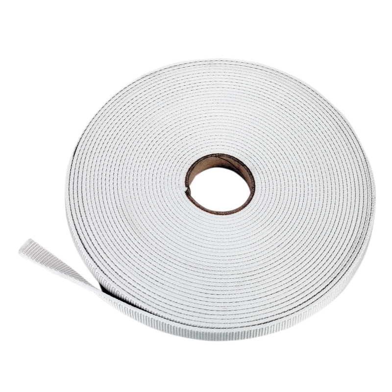 Dieraanlijnriem 25 mm, wit 20m-rol - 12227-20