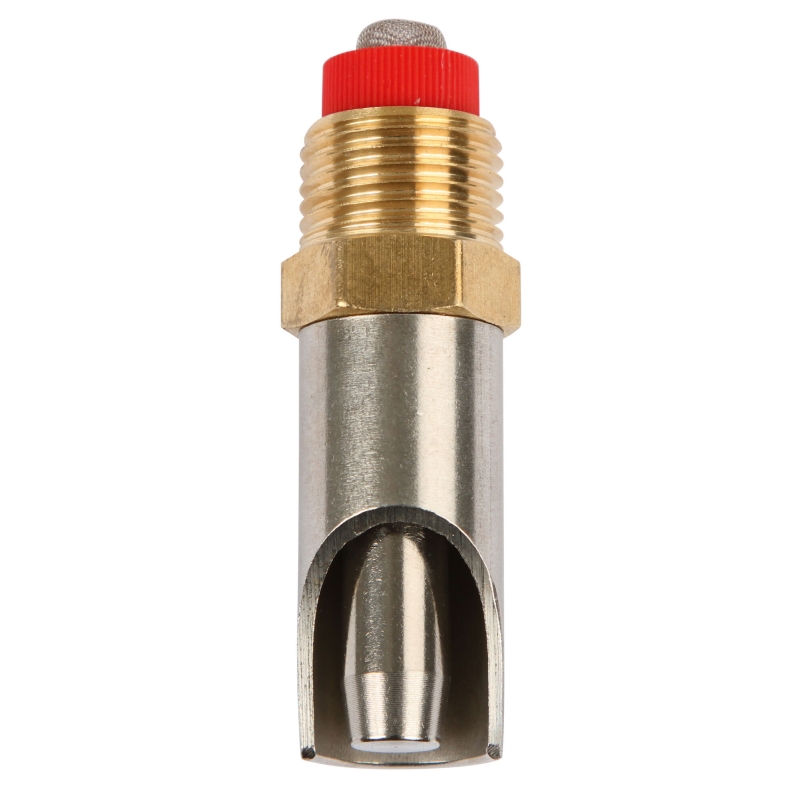 Bijtnippel v. biggen 1/2" 64mm 1/2" aansl. messing-rvs - 2235