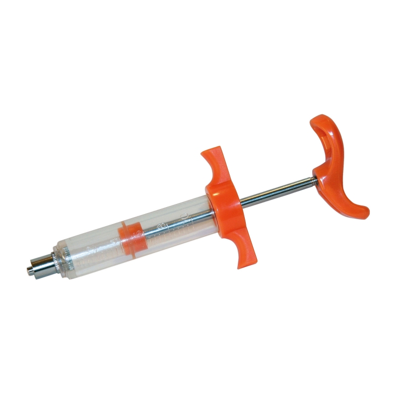 Nylon doseerspuit 10 ml LL met plastic greep - 23410