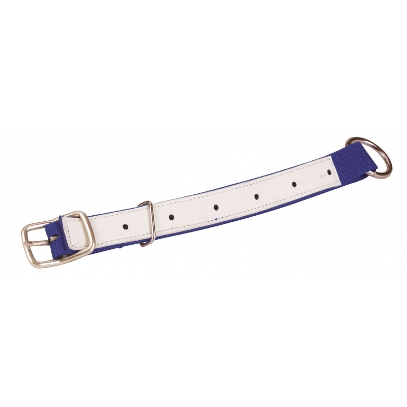 Collier mouton ch&egrave;vre bleu 60cm en nylon - 27187