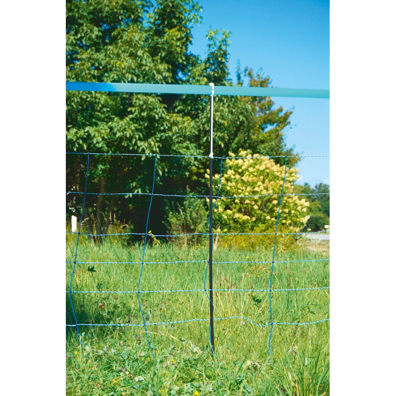 Verv. paal wolvennet 108+30cm zwart, dubbele pen - 27209