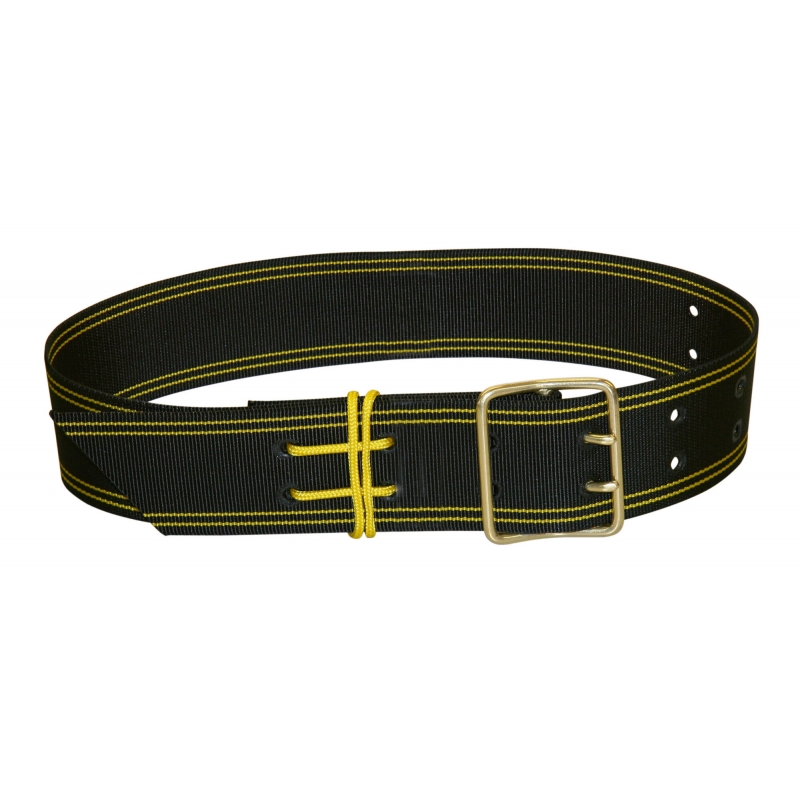 sangle pour cloche 2 oeillets 50x1200mm, noir-jaune - 27572