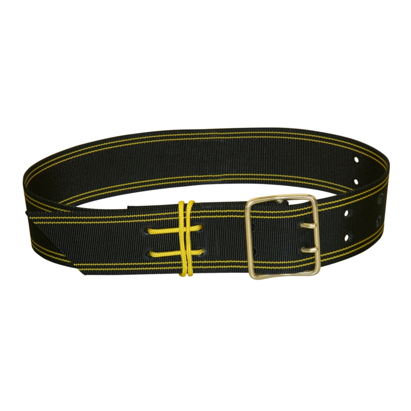 sangle pour cloche 2 oeillets 70x1200mm, noir-jaune - 27577