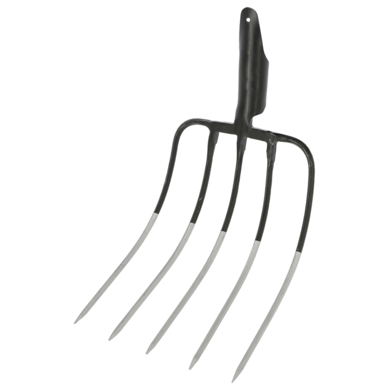 Fourche &agrave; fumier sans manche  5 dts 31 x 25 cm biseaut&eacute; - 29102