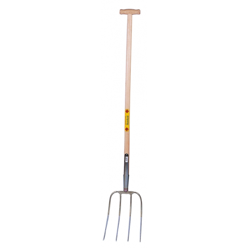 Fourche &agrave; fumier ABT Standard 4 dents 31x23cm poign&eacute;e T - 29103-T
