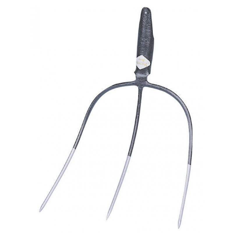 Fourche &agrave; luzerne sans manche 3 dts 33x32 cm biseaut&eacute; - 29105