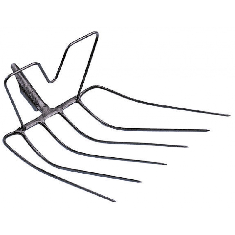 Fourche ensilage avec cintre 6 dts 43x40 cm sans manche - 29120