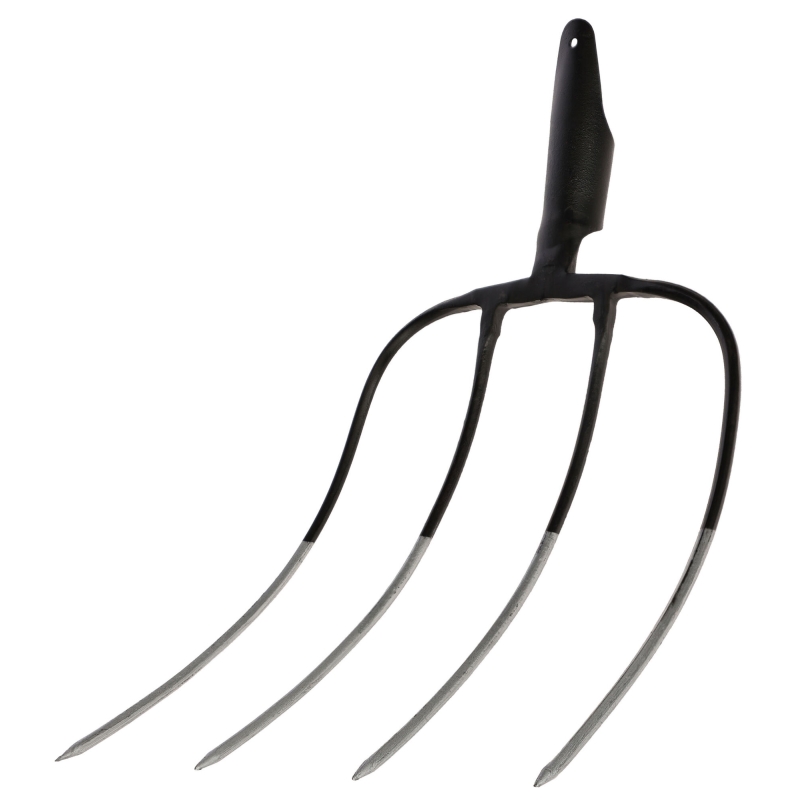 Fourche &agrave; foin sans manche  4 dts 37 x 32cm biseaut&eacute; - 293401