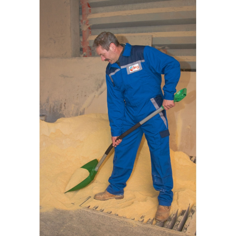 Kunststof graanschep m. stootrand & aluminium steel - 296710
