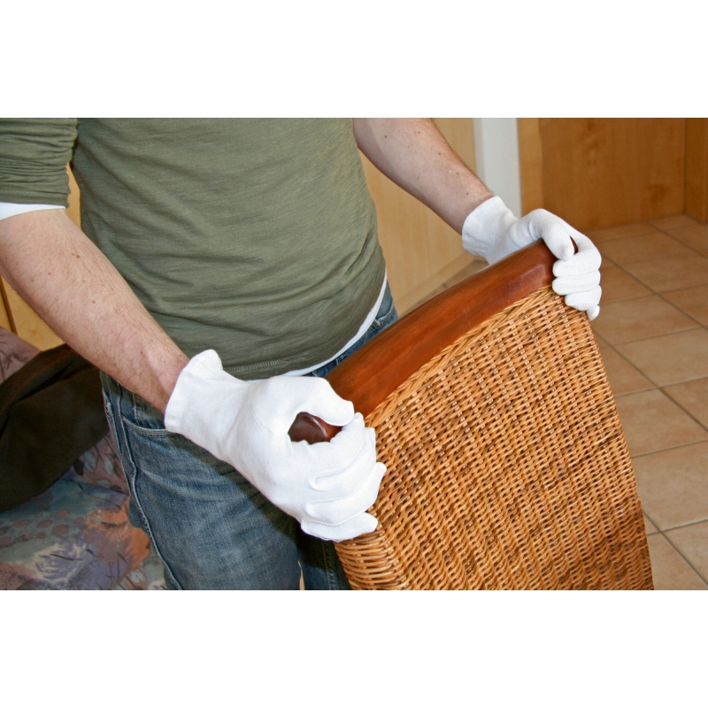 Gant en coton tricot&eacute; Dermatex T. 8 - 29725-6