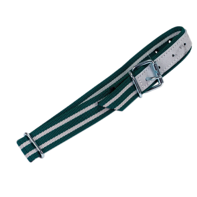 Halsband 85x4cm, met rolgesp en ovalen lid - 12463