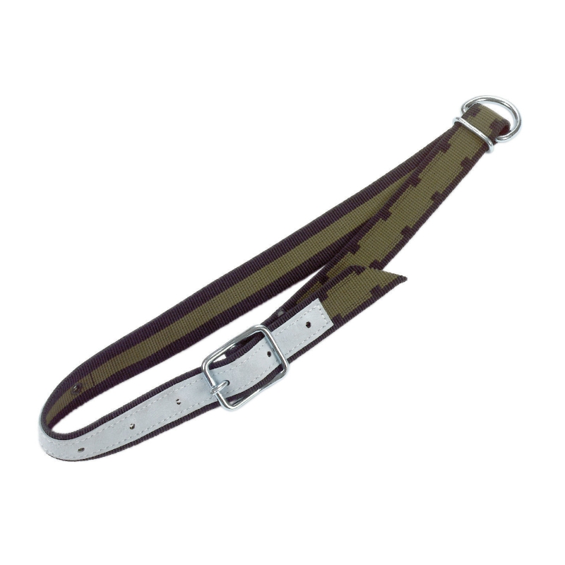 Halsband 130x4cm met ovalen lid en D-ring - 12502
