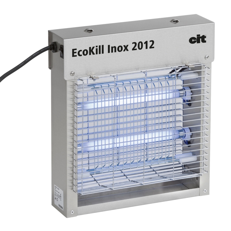 Tue-mouche &eacute;lectrique inox ECOKILL 2012, 2X6W, bleu - 299930