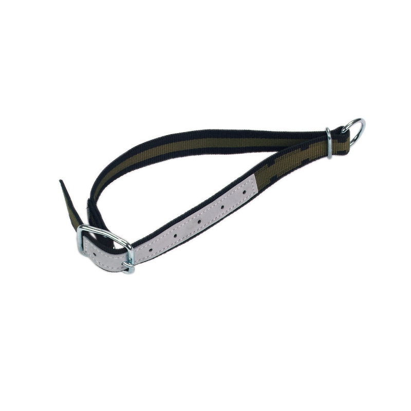 Halsband 100x4 cm, met ovalen lid en D-ring - 12508