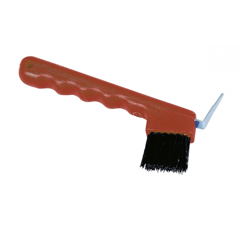 Hoevenkrabber met borstel - rood - 321145