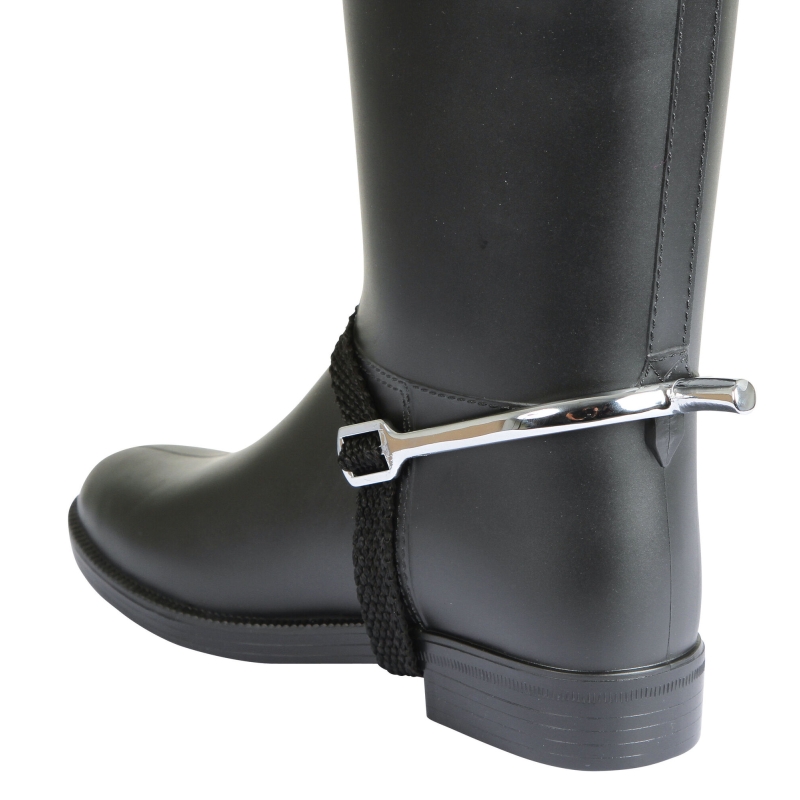 Sporen met spoorriemen heren - paarsgewijs, 15mm, druppelvorm - 321251