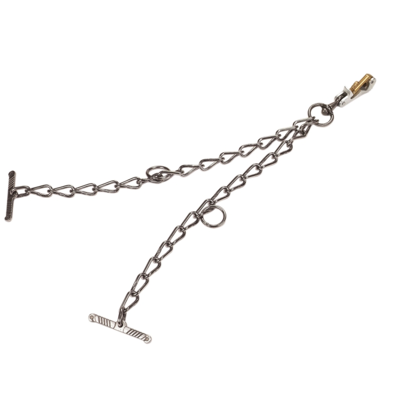 Kettingdeel 6mm, dubbel, met veiligheidssluiting klein - 12528