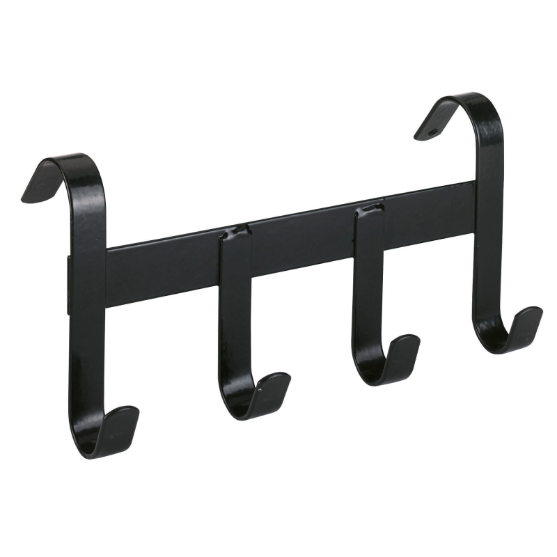 Trenshouder met 4 haken - zwart - 321362