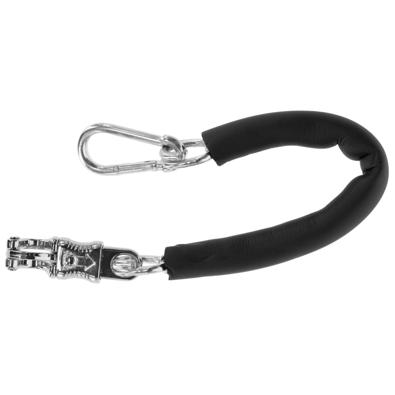 Vastzetketting m. pvc-overtrek - 50 cm paniekhaak en karab. - 321414