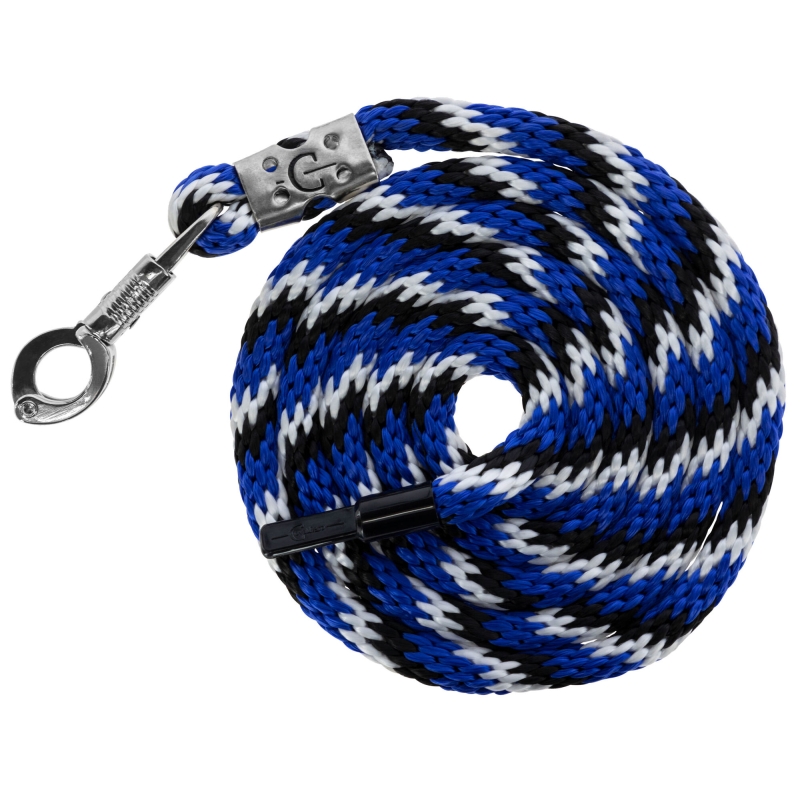 Halstertouw Mustang paniek - haak, royaalblauw/zwart/wit - 321438