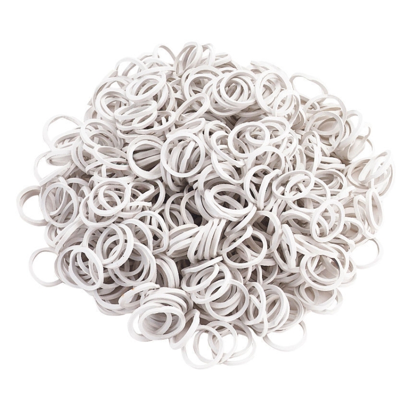 Elastiques &agrave; natter blanc, 800 pi&egrave;ces - 321470