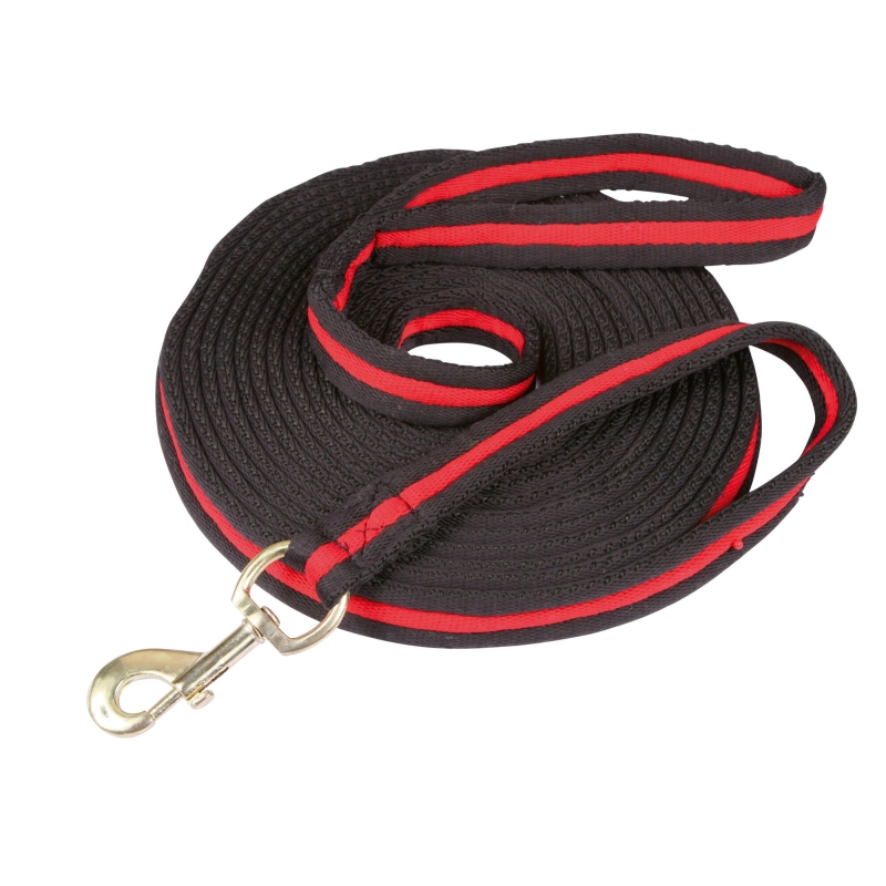 Softlonge 8 m, zwart/rood - 321491