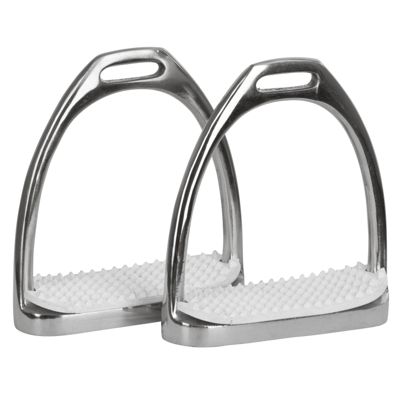 Stijgbeugel roestvrij staal, - 10 cm treevlak, paarsgewijs - 32353