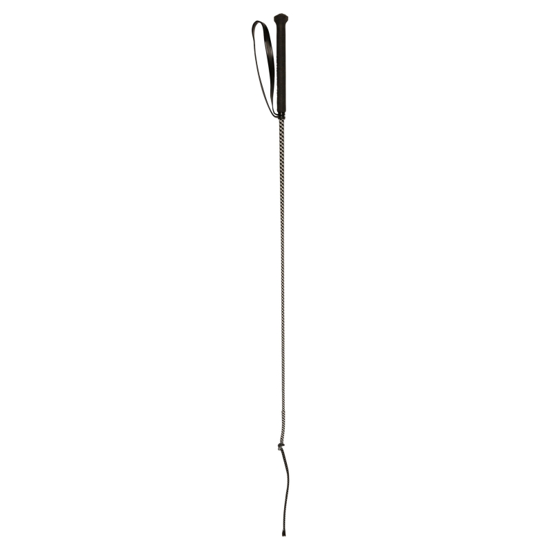 Cravache d'&eacute;quitation noire, 90 cm - 32363