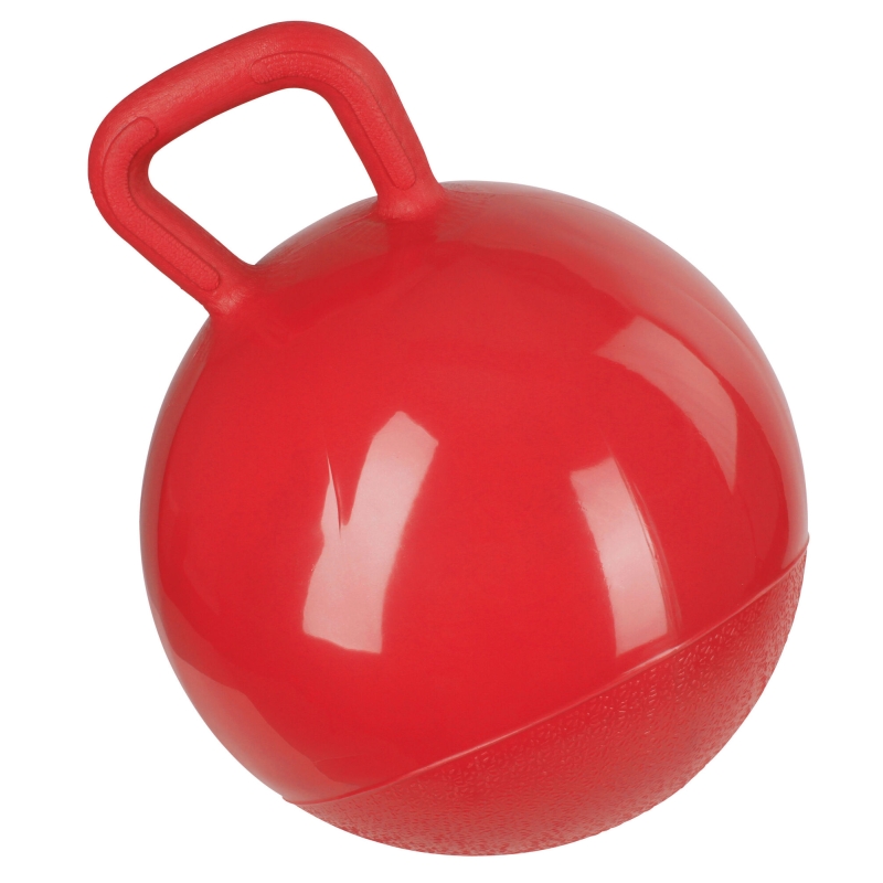 Speelbal paarden, rood, 25cm - 32398