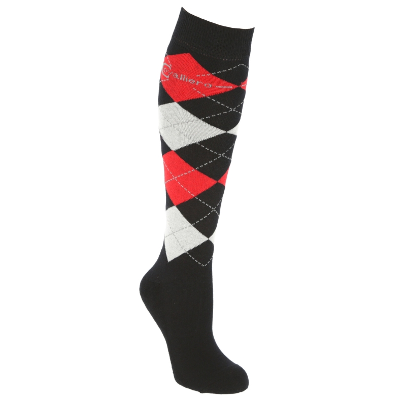 Brescia paardrijkousen,34-36 - darkblue/Hibiscus-red - 325309